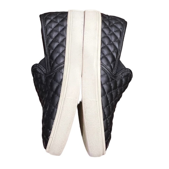 Steve Madden Black Slip-On Sneakers Size 1 Big Girl - Picture 7 of 9